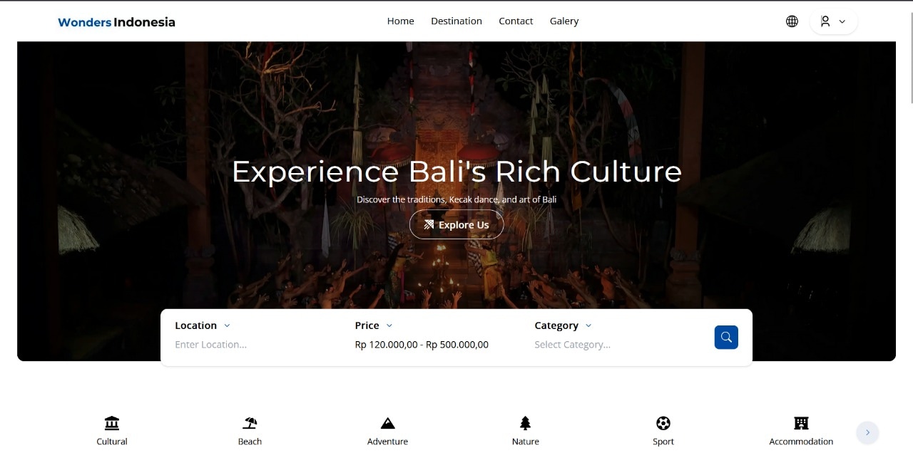 Static Travel websites in Indonesia